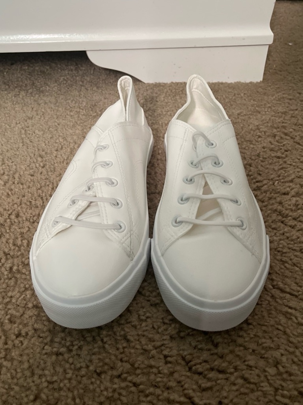Classic Women's White Slip-On Sneakers